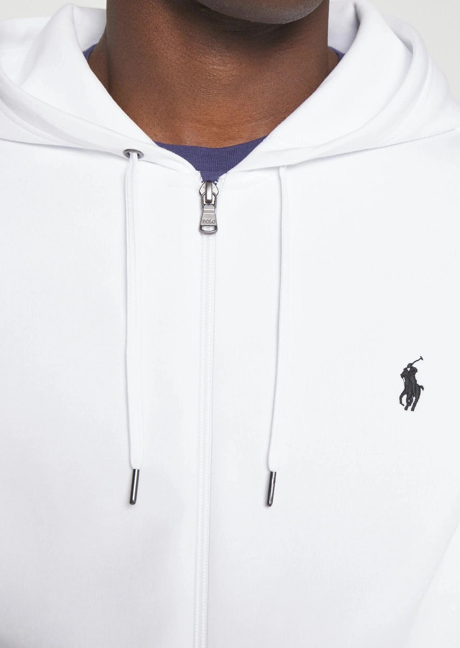 Sweat zippé Ralph Lauren blanc - Georgespaul