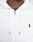 Sweat zippé Ralph Lauren blanc - Georgespaul