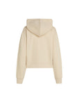 Sweat zippé à capuche Tommy Hilfiger beige pour femme | Georgespaul