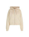 Sweat zippé à capuche Tommy Hilfiger beige pour femme | Georgespaul