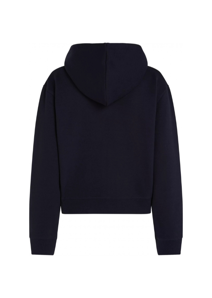 Sweat zippé à capuche Tommy Hilfiger marine pour femme | Georgespaul