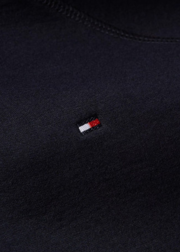 Sweat zippé à capuche Tommy Hilfiger marine pour femme | Georgespaul