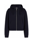 Sweat zippé à capuche Tommy Hilfiger marine pour femme | Georgespaul