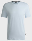 T-Shirt BOSS bleu en coton pour homme | Georgespaul