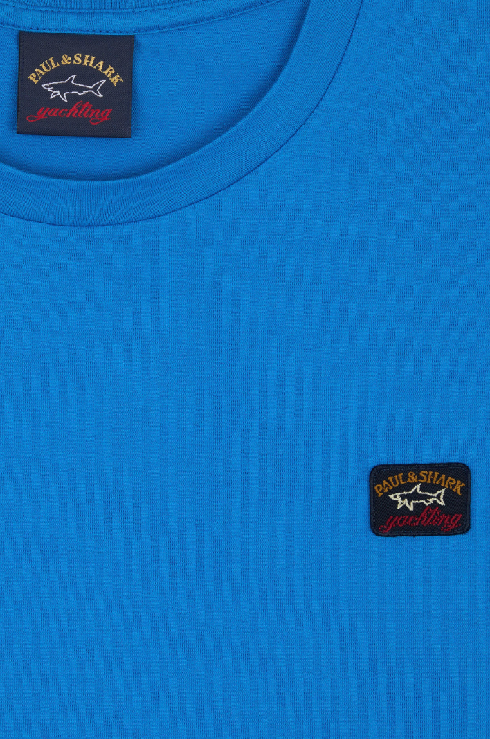T-Shirt Paul & Shark bleu en coton bio