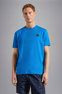 T-Shirt Paul & Shark bleu en coton bio