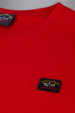 Charger l&#39;image dans la galerie, T-Shirt Paul &amp; Shark rouge coton bio
