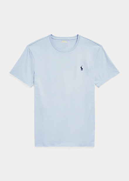T-Shirt Ralph Lauren ajusté bleu en jersey pour homme I Georgespaul