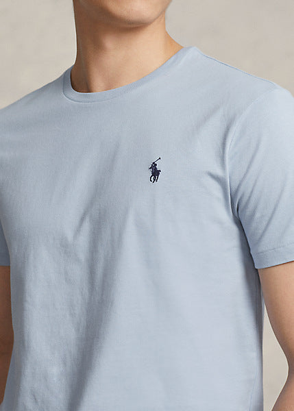 T-Shirt Ralph Lauren ajusté bleu en jersey pour homme I Georgespaul