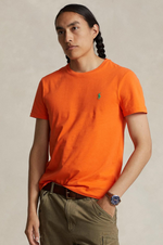 Laden Sie das Bild in den Galerie-Viewer, T-Shirt Ralph Lauren ajusté orange

