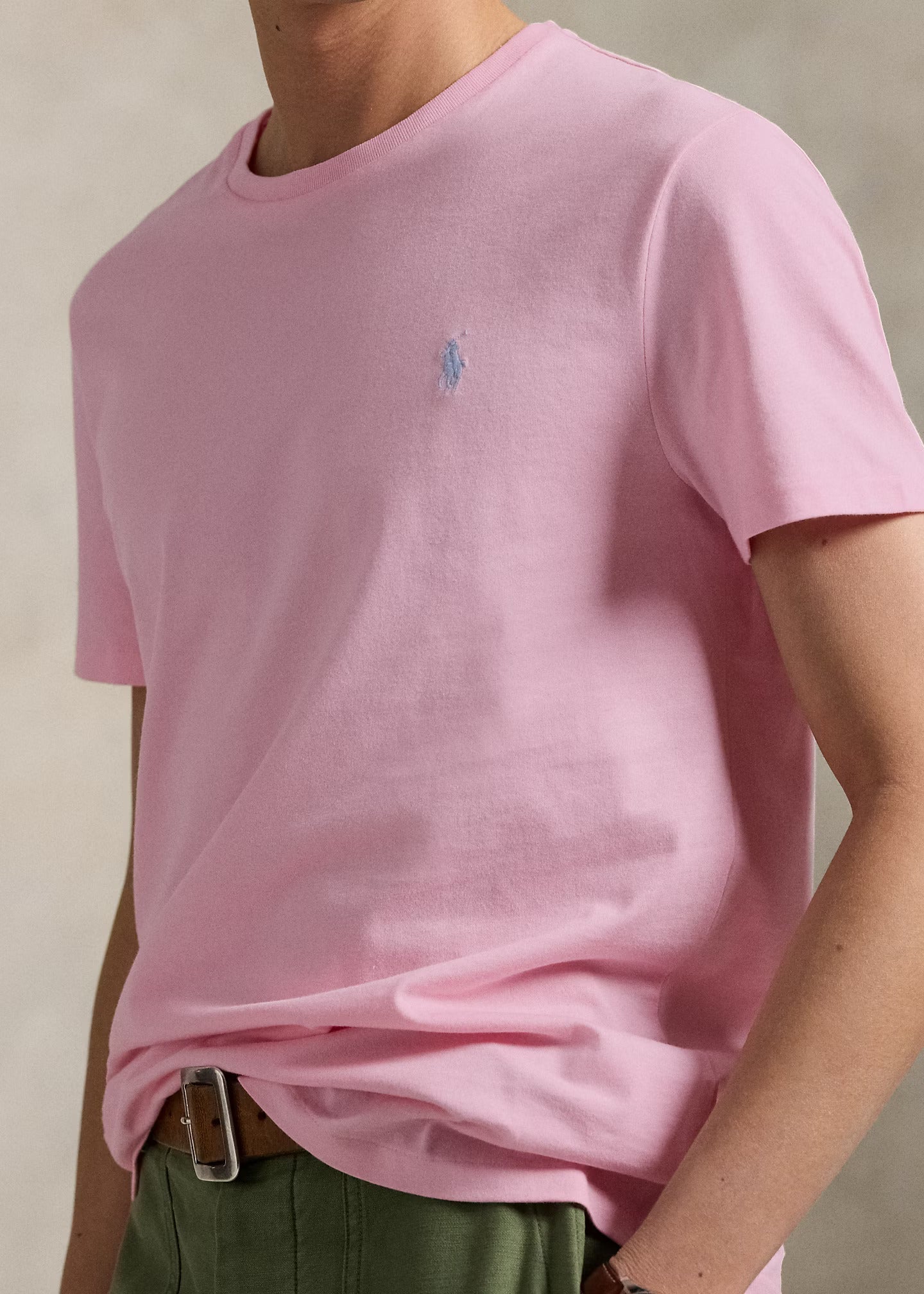 T-Shirt Ralph Lauren rose pour homme | Georgespaul