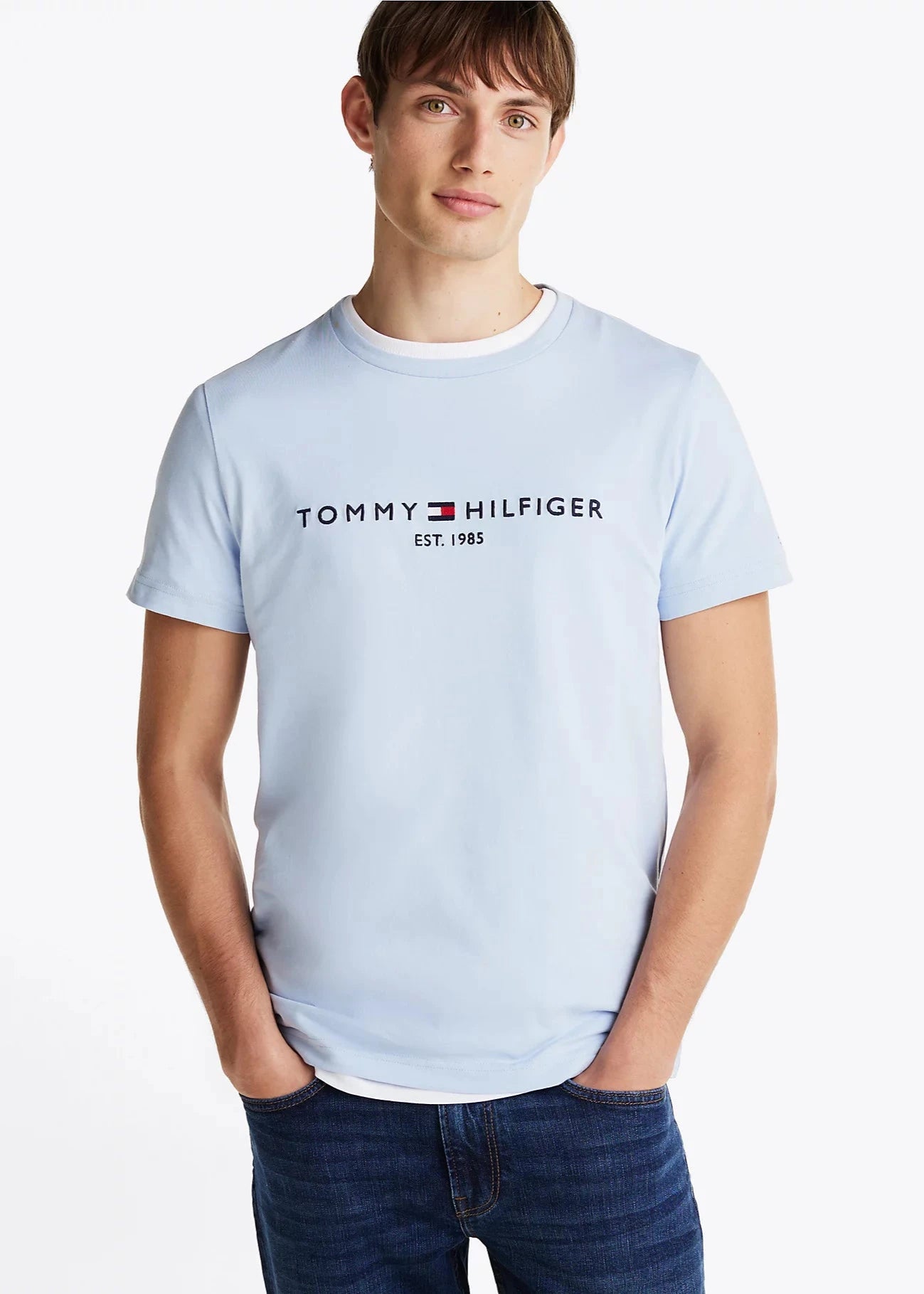 T-Shirt Tommy Hilfiger bleu pour homme | Georgespaul 