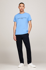 Laden Sie das Bild in den Galerie-Viewer, T-Shirt Tommy Hilfiger bleu coton bio | Georgespaul
