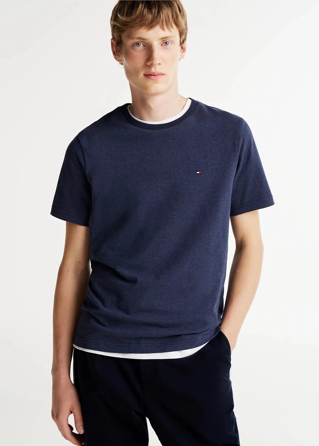 T-Shirt Tommy Hilfiger marine pour homme | Georgespaul 