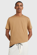 Charger l&#39;image dans la galerie, T-Shirt Tommy Hilfiger marron en coton
