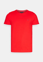 Charger l&#39;image dans la galerie, T-Shirt Tommy Hilfiger rouge en coton bio stretch | Georgespaul
