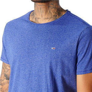 T-Shirt Tommy Jeans ajusté bleu en coton bio pour homme I Georgespaul