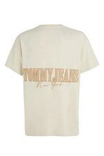 Charger l&#39;image dans la galerie, T-Shirt Tommy Jeans beige en coton bio
