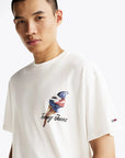 T-Shirt Tommy Jeans blanc pour homme | Georgespaul