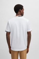 Afbeelding in Gallery-weergave laden, T-Shirt à liserés BOSS blanc
