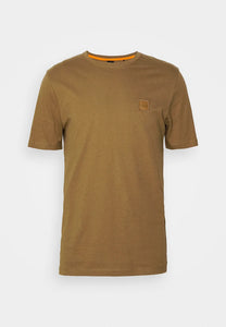 T-Shirt col rond BOSS beige en coton pour homme I Georgespaul