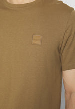 Charger l&#39;image dans la galerie, T-Shirt col rond BOSS beige en coton pour homme I Georgespaul
