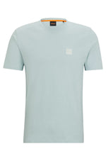 Afbeelding in Gallery-weergave laden, T-Shirt col rond homme BOSS bleu clair en coton | Georgespaul
