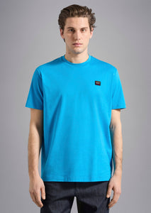 T-Shirt homme Paul & Shark bleu en coton bio | Georgespaul