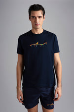 Laden Sie das Bild in den Galerie-Viewer, T-Shirt Paul &amp; Shark marine
