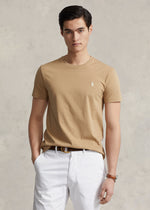 Charger l&#39;image dans la galerie, T-Shirt homme Ralph Lauren ajusté beige en jersey I Georgespaul
