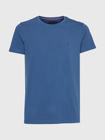 Afbeelding in Gallery-weergave laden, T-Shirt homme Tommy Hilfiger ajusté bleu coton bio I Georgespaul
