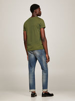 Charger l&#39;image dans la galerie, T-Shirt homme Tommy Hilfiger vert en coton bio I Georgespaul
