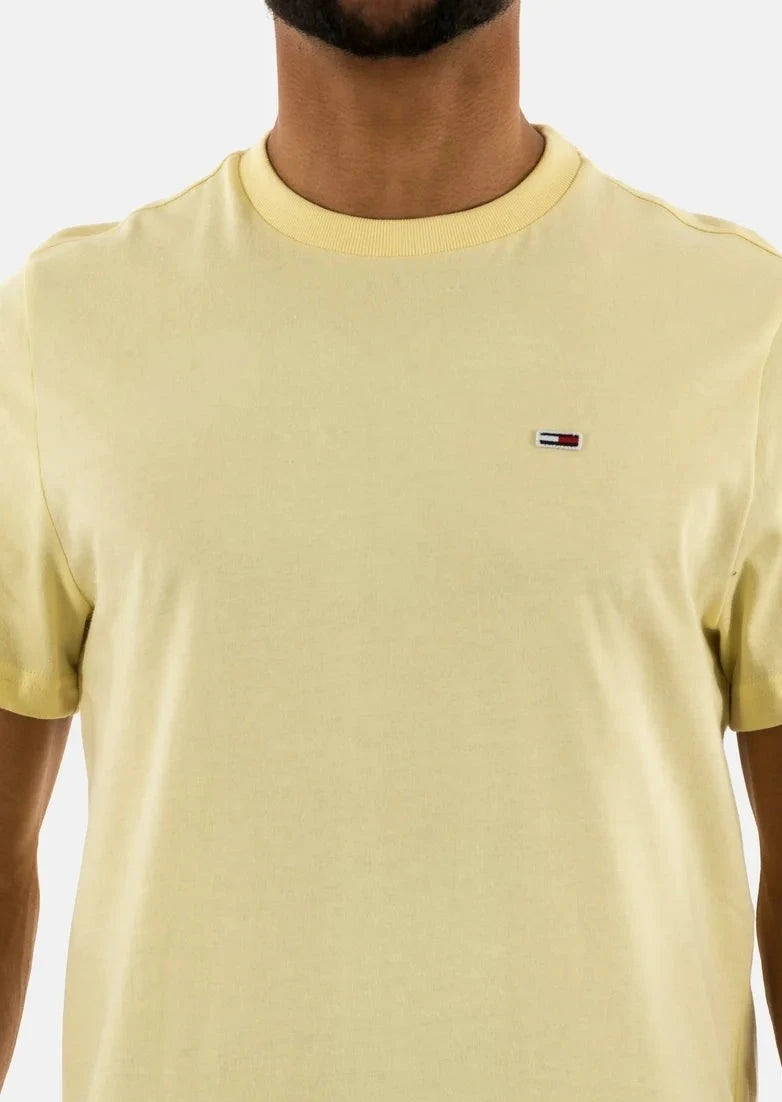 T-Shirt homme Tommy Jeans ajusté jaune en coton bio | Georgespaul