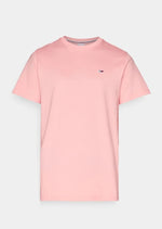 Laden Sie das Bild in den Galerie-Viewer, T-Shirt homme Tommy Jeans ajusté rose en coton bio | Georgespaul
