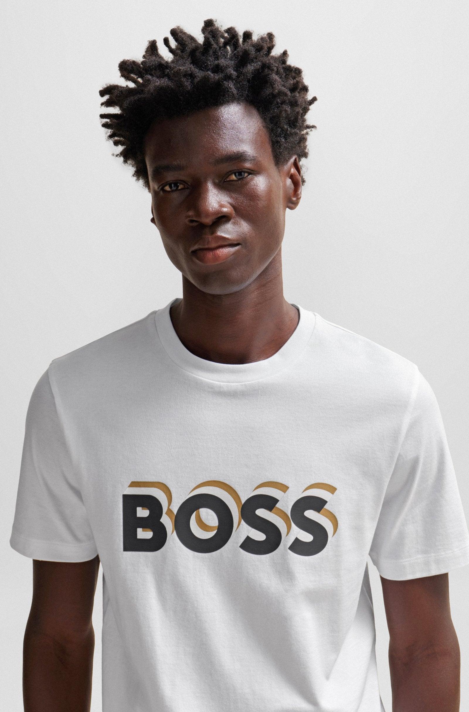 T-Shirt logo BOSS blanc - Georgespaul