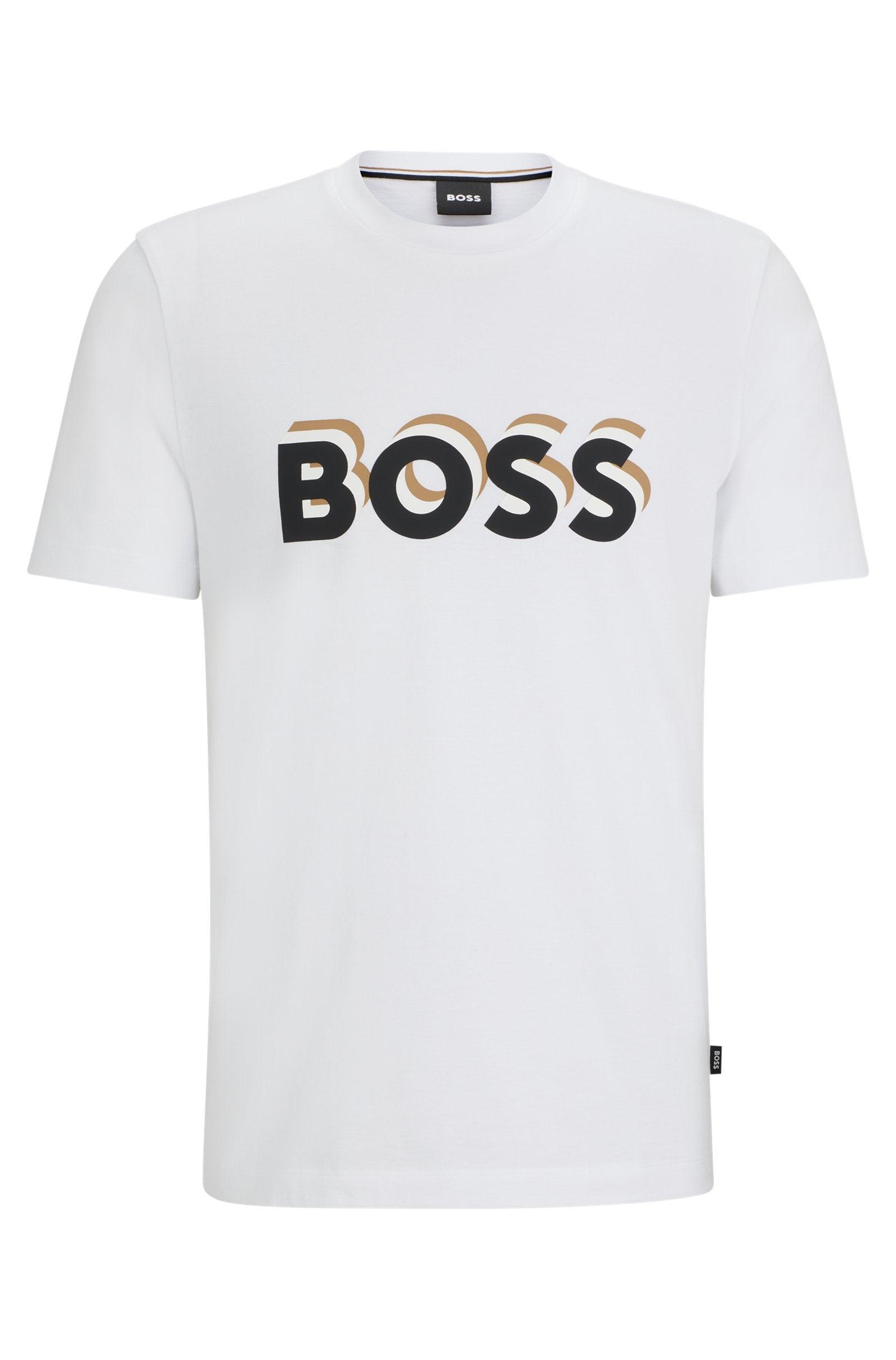 T-Shirt logo BOSS blanc - Georgespaul