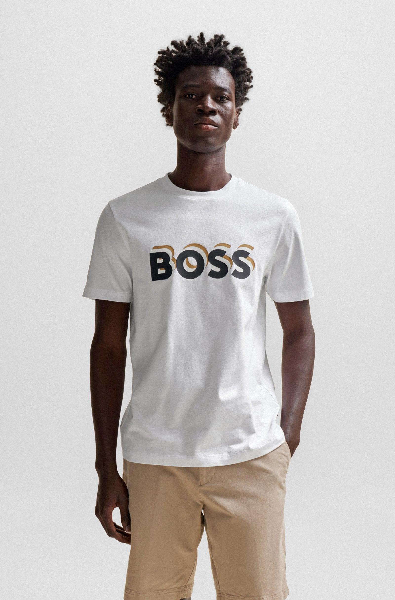 T-Shirt logo BOSS blanc - Georgespaul