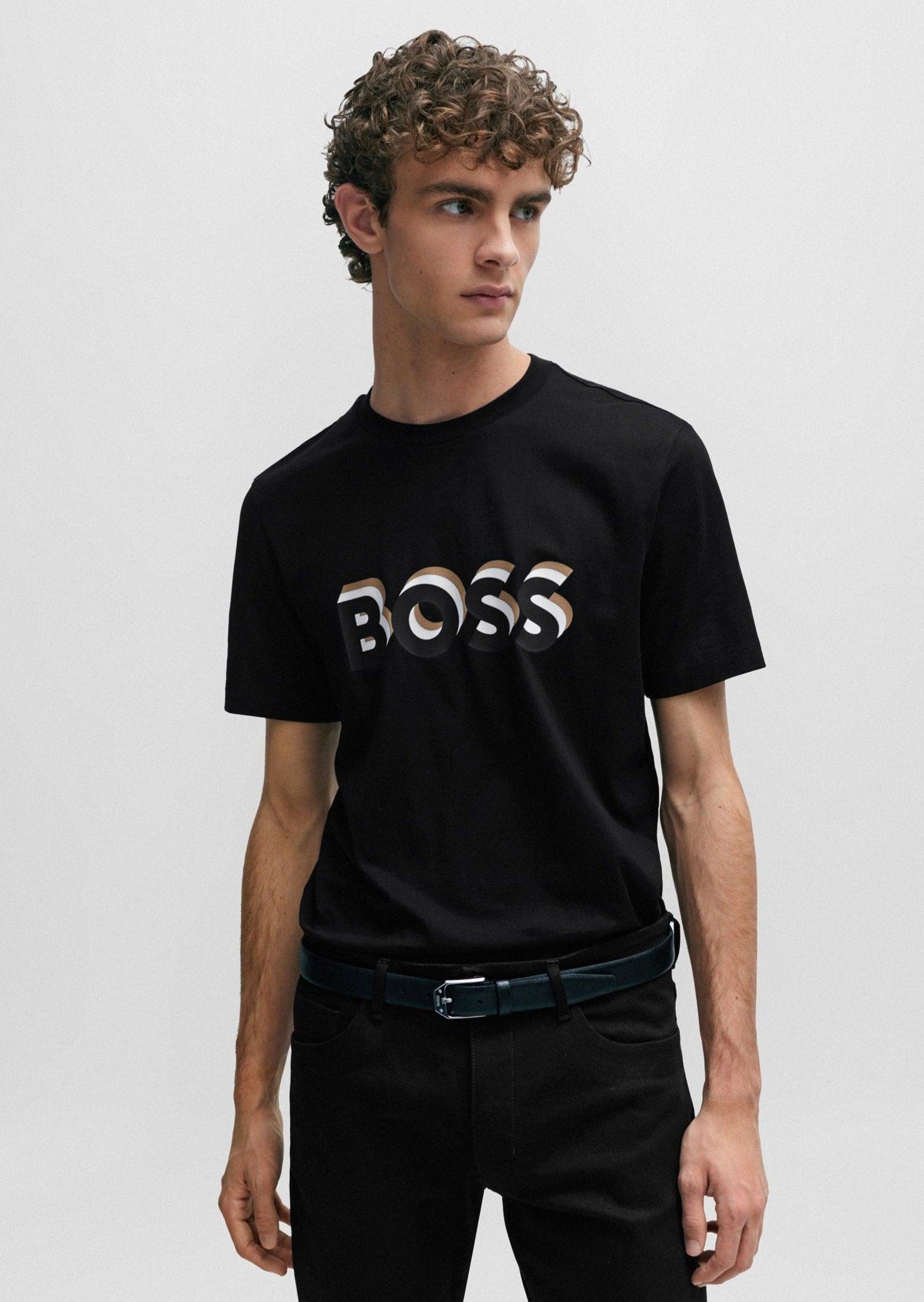 T-Shirt logo BOSS noir - Georgespaul