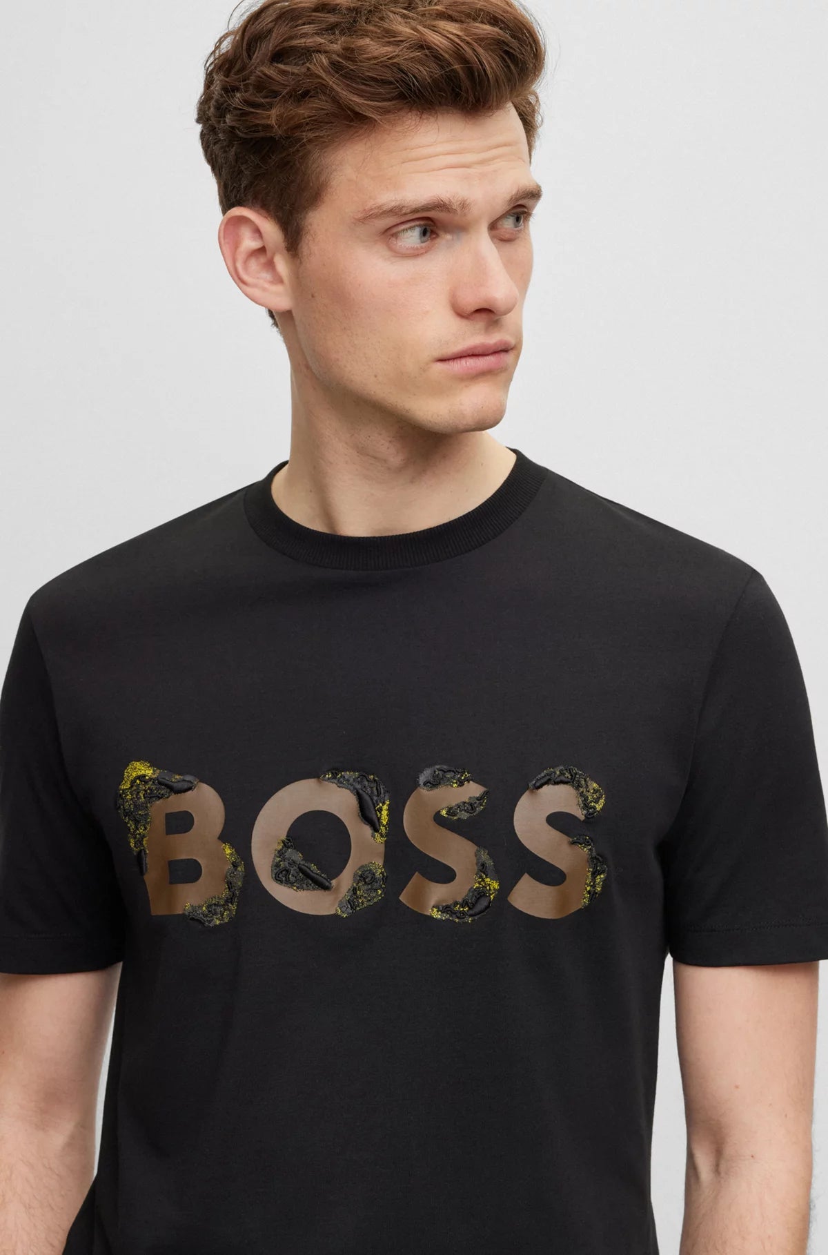T-Shirt homme logo BOSS noir | Georgespaul