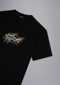 T-Shirt homme logos Paul & Shark noir | Georgespaul