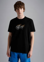 Afbeelding in Gallery-weergave laden, T-Shirt homme logos Paul &amp; Shark noir | Georgespaul
