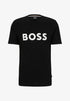 T-Shirt logo BOSS noir en coton - Georgespaul