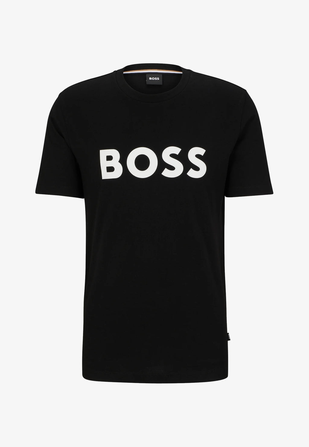 T-Shirt logo BOSS noir en coton pour homme I Georgespaul