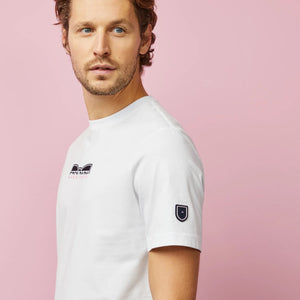 T-Shirt logo Eden Park blanc en coton pour homme I Georgespaul