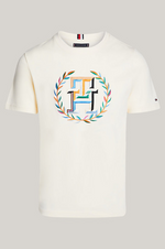Afbeelding in Gallery-weergave laden, T-Shirt logo Tommy Hilfiger beige
