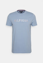 Charger l&#39;image dans la galerie, T-Shirt Tommy Hilfiger bleu en coton bio pour homme I Georgespaul
