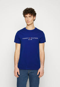 T-Shirt Tommy Hilfiger bleu coton bio pour homme I Georgespaul