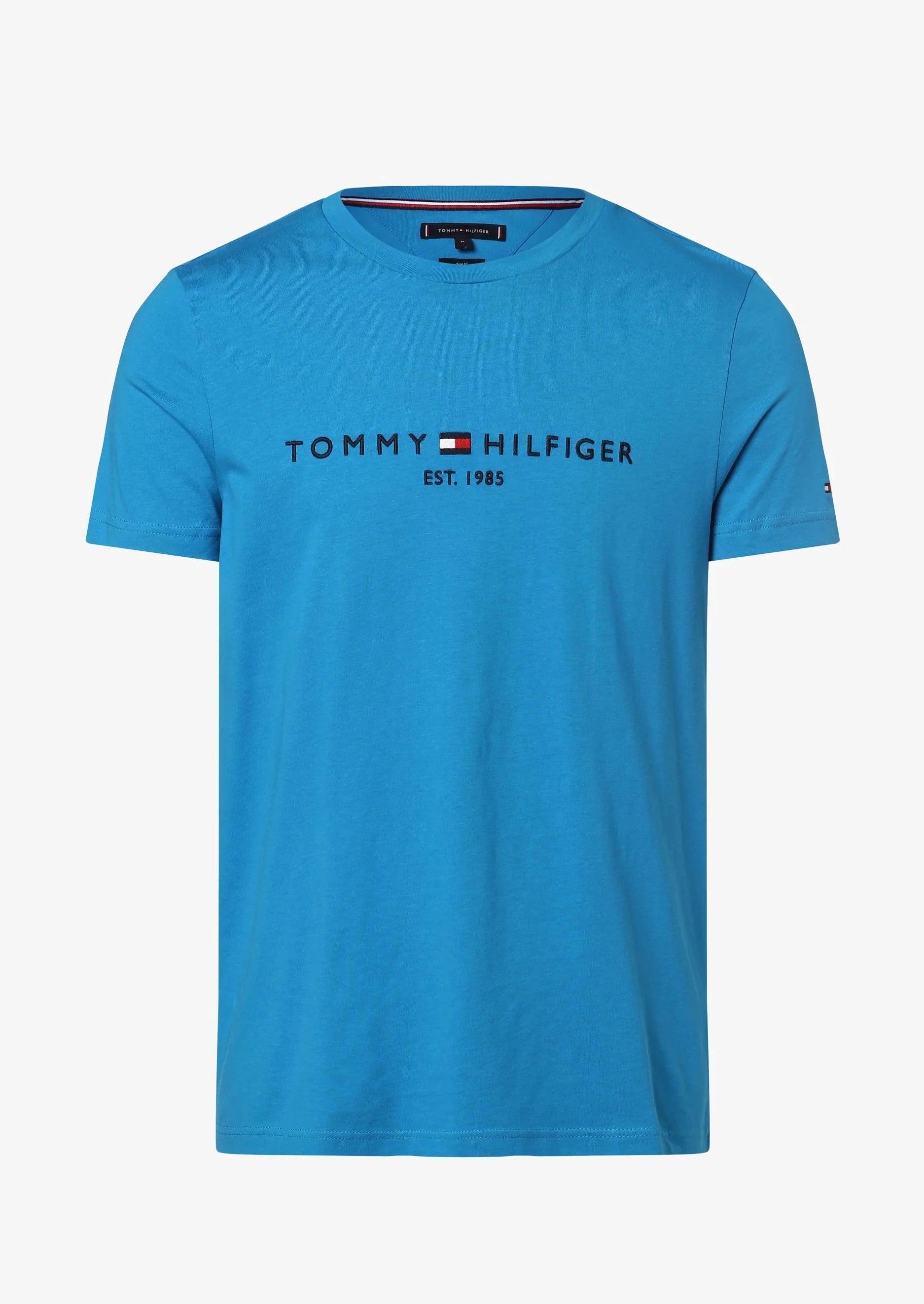 T-Shirt Tommy Hilfiger bleu en coton bio - Georgespaul