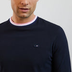 Laden Sie das Bild in den Galerie-Viewer, T-Shirt manches longues homme Eden Park marine en coton I Georgespaul

