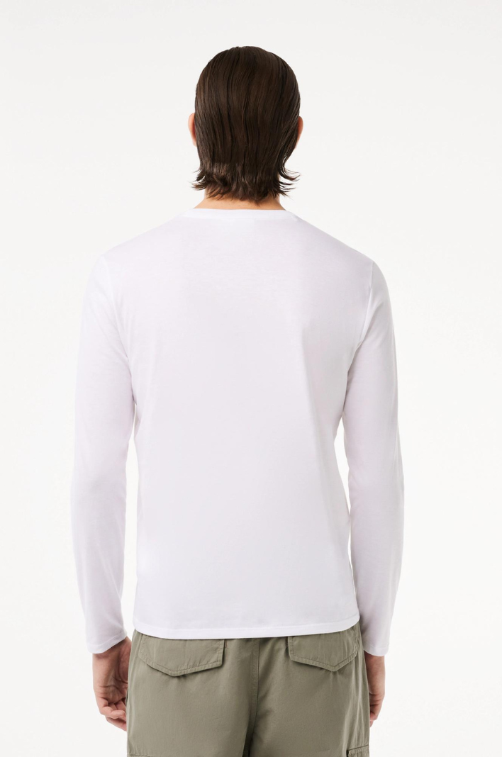 T-Shirt manches longues Lacoste blanc 
